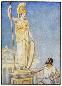 Die Figur der Göttin war eine kolossale