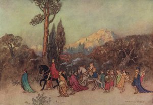 Geoffrey Chaucer, Die Geschichte des Ritters von after Warwick Goble