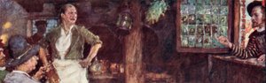 Shakespeare besucht die Mermaid Tavern, um zu sehen, ob Ben Jonson dort ist von after William Hatherell
