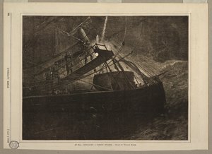 Auf See, Signalisierung eines vorbeifahrenden Dampfers von after Winslow Homer