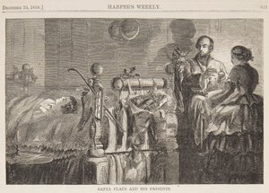 Weihnachtsmann und seine Geschenke von Winslow Homer
