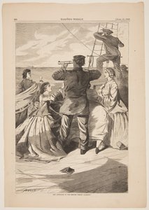 Das Herannahen des britischen Piraten "Alabama"