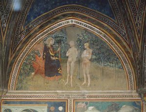 Szene aus dem Alten Testament: Die verbotene Frucht von also Manfredi de Battilori Bartolo di Fredi
