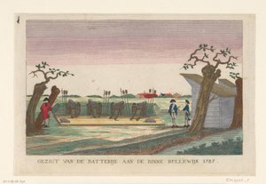 Batterie an der Binnen Bullewijk, 1787 von anonymous (attributed to)