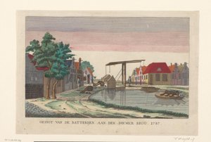 Batterie an der Diemerbrücke, 1787 von anonymous (attributed to)