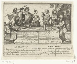 Der Franzose und der Holländer, 1673 von anonymous (possibly)