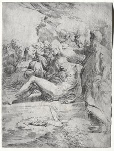 Die Grablegung von attributed to Asteas