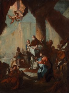 Studie für "Die Darstellung Christi im Tempel" (für St. Ulrich, Wien)