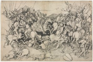Die Schlacht von St. Jakob der Ältere bei Clavijo von attributed to Martin Schongauer
