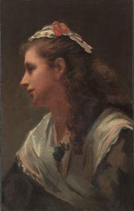 Sein erstes Modell - Miss Russell von attributed to William Morris Hunt