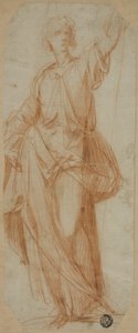 Stehende drapierte Figur