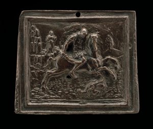 Der heilige Georg und der Drache von called Riccio Andrea Briosco