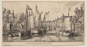 Die Fähre der äußeren Schießschuten, aus Ansichten von Amsterdam von called Zeeman Reinier Nooms