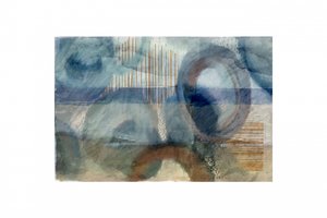 Abstrakte blaue Kreise