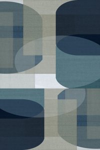 Abstrakte blaue Geometrien von cartissi