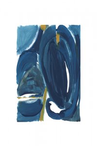 Abstrakt Blau Gold von cartissi