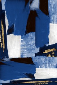 Abstrakt Blau und Gold von cartissi