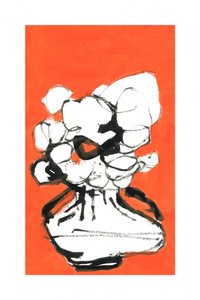 Abstraktes oranges Bouquet von cartissi