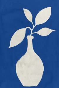 Blaue botanische Vase von cartissi