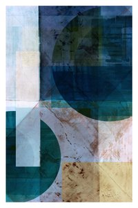 Blaue Geometrische Schichten von cartissi