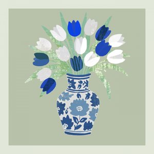 Chinoiserie-Tulpenstrauß von cartissi