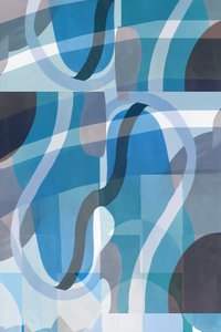 Kühle Blaue Abstraktion