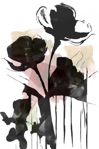 Dunkle Blumenabstraktion von cartissi