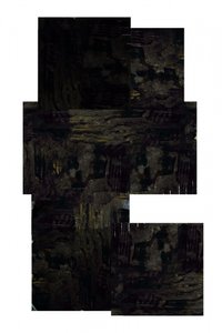Dunkle Goldene Abstraktion von cartissi