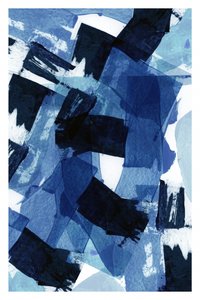 Dynamische blaue Pinselstriche von cartissi