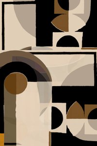 Erdige Geometrische Abstraktion von cartissi
