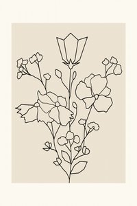 Elegante Florale Linien von cartissi