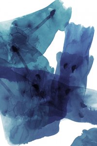 Flüssige blaue abstrakte Waschung von cartissi