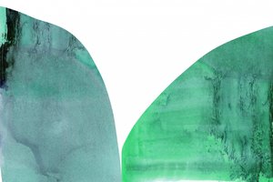 Fließende grüne Formen von cartissi