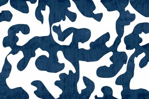 Fließendes Indigo-Muster von cartissi