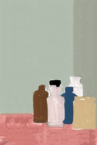 Gedämpfte Flasche Stillleben von cartissi