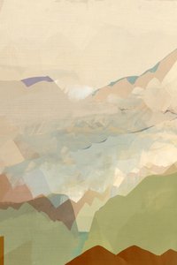 Friedliche Berglandschaft von cartissi