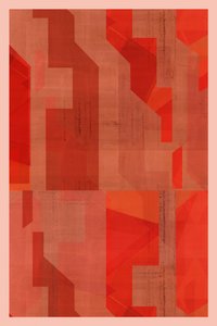 Rote geometrische Schichten