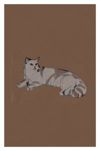 Entspannte graue Katze von cartissi