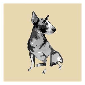 Sitzender Bullterrier von cartissi