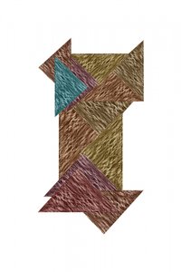 Strukturiertes geometrisches Puzzle
