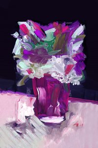 Lebendige abstrakte Blumen von cartissi
