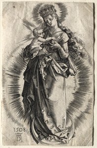 Die Jungfrau mit der Sternenkrone von copy after Albrecht Dürer