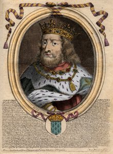 Porträt von Chlodwig I. (ca. 466-511), König der Franken - Gravur aus 
