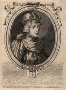 Porträt von Johann II. dem Guten (1319-1364), König von Frankreich - Gravur aus 