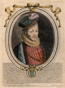 Porträt von König Ludwig XII. (1462-1515) - Porträt von Ludwig XII. von Frankreich (1462-1515), König von Frankreich - Gravur aus 