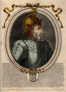 Porträt von Philipp IV. dem Schönen (1268 - 1314), König von Frankreich - Philipp IV. der Schöne (1268-1314) König von Frankreich - Gravur aus 