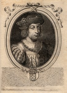 Porträt von Philipp V. dem Langen (1294-1322), König von Frankreich - Gravur aus 