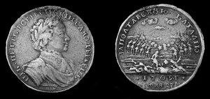 Medaille für die Schlacht von Poltawa