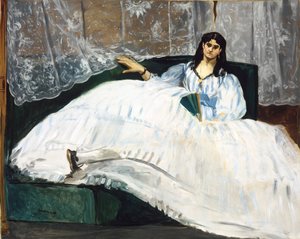 Frau mit einem Fächer von Édouard Manet