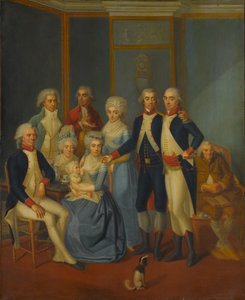 Porträt einer Militärfamilie, ca. 1789-90 von early 19th century painter.